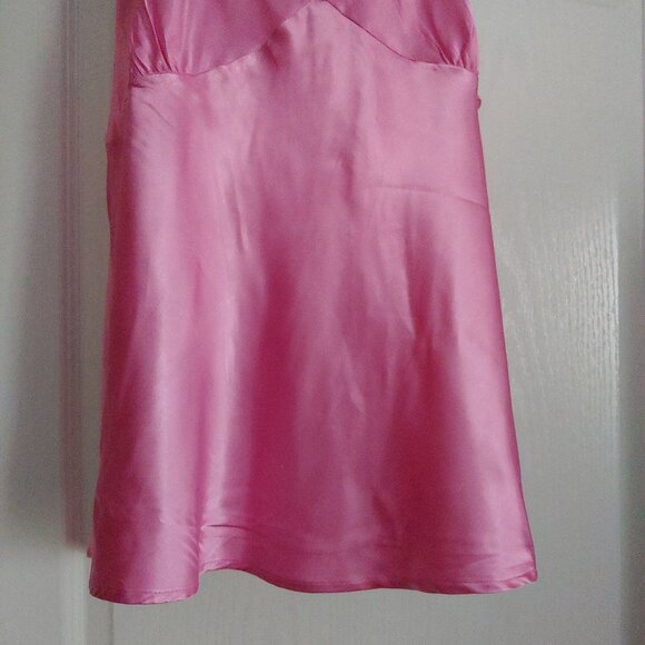 Cotton Express Pink Y2K Babydoll Cami Top 100% Silk 3X Floral Fairy - Picture 6 of 10